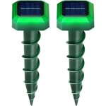 Rpulsifs pour taupes  ultrasons, 2 pices rpulsif solaire anti taupes, repousse les taupes silencieuses, ...