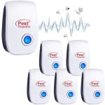 R�pulsif ultrason anti - rongeurs insectes, 6 pcs ultrason anti moustique ultrason souris et rats, int�rieur ...