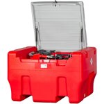Cuve rservoir diesel rouge fioul en pe 330 l avec pompe 12 v mw tools tdc33012