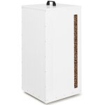 Réservoir à granulés 45 kg blanc rangement à pellets 36 x 36 x 76 cm Réservoir à granulés 45 kg blanc rangement à pellets 36 x 36 x 76 cm