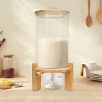 Senderpick - rservoir de stockage de crales distributeur 7. 5l verre riz crales haricots avoine ...
