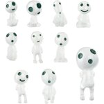 R�sine princesse mononoke figurine, 20 pi�ces figurines elfes des arbres figurine de statue de jardin ...