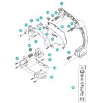 Ressort original husqvarna souffleur hbz260lv - 525bx 587110302
