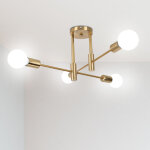 [jamais utilis�] r�tro lampe plafonnier luminaire vintage industrielle 4 spot lustre eclairage pour salle ...