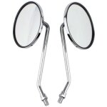 Retroviseur moto, 1 paire compatible pour la paire 10mm droit et gauche r�troviseurs universels de moto ...
