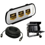 R�troviseur de voiture ahd lcd 7 pouces pour 2 cam�ras 4 broches 12 v / 24 v cam�ra de recul ahd 720p ...