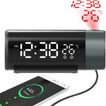 R�veil de projection, horloge num�rique avec projecteur rotatif 180 �, gradateur de luminosit� � 4 niveaux, ...