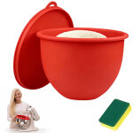 Rev�tement de bol en silicone rouge pour robot culinaire � t�te inclinable 4. 7 l (5 qt)