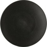 Revol equinoxe assiette noire 26 cm porcelaine