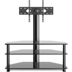 Rfiver meuble tv avec support pivotant hauteur reglable pour tvs et ecrans lcd led de 32 a 70 pouces ...