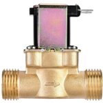Rhg �lectrovanne �lectrique en laiton, 1 / 2  �lectrovanne d'eau normalement ferm�e dc 24v, �lectrovanne ...