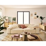 Lisa design - richie - canapé droit 3 places avec double méridienne - assise profonde - en fausse fourrure ... Lisa design - richie - canapé droit 3 places avec double méridienne - assise profonde - en fausse fourrure ...