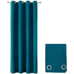 Emmevi mv s. p. a. - rideau 100% occultant 1 panneau fentre 140x280 cm isolant thermique moderne - bleu ...