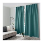 Decostars - rideau 100% occultant  pattes caches 'eclipse' - 140x240cm - vert emeraude