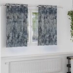 Rideau avec des rideaux 2 pcs gris argent� 140 x 140 cm velours vidaxl
