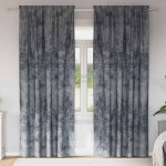Rideau avec des rideaux 2 pcs gris argent� 225 x 140 cm velours vidaxl