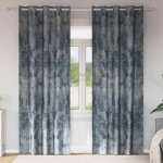 Rideau avec des rideaux 2 pcs gris argent� 245 x 140 cm velours vidaxl