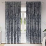 Rideau avec des rideaux 2 pcs gris argent� 260 x 140 cm velours vidaxl