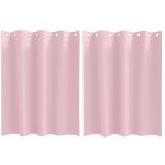 Rideaux occultants rose bb polyester vidaxl