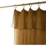 Meubletmoi - rideau ajustable 140 x 270 cm en lin lav� caramel - luisa