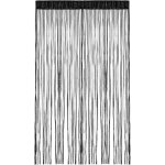 Rideau anti insectes 100x200 cm noir, rideau � fils pour mariage, caf�, restaurant, vitrine