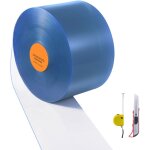 Mophorn - rideau à bandes en pvc lisse et transparent, 164' de longueur x 8' de largeur x 0, 08' d'épaisseur, ... Mophorn - rideau à bandes en pvc lisse et transparent, 164' de longueur x 8' de largeur x 0, 08' d'épaisseur, ...