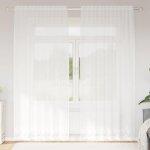 Rideaux avec des rideaux blanc 150 x 220 cm polyester vidaxl