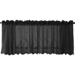 Rideau court semi - transparent dentelle florale brod�e, d�coration cuisine / salle � manger