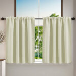 Rideau de cuisine court - rideau brise - bise d�coration de petite fen�tre, pour placard / porte / cuisine, ...