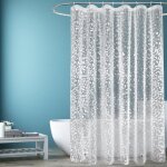 Rideau de douche 120 x 200 avec 2 aimants puissants pour cabine de douche, rideau douche transparent ... Rideau de douche 120 x 200 avec 2 aimants puissants pour cabine de douche, rideau douche transparent ...