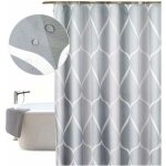 Rideau de douche 80x200cm anti moisissure en tissu polyester, original grise rideau de bain impermeable ...