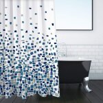 Rideau de douche anti moisissure impermable lavable rideau de baignoire avec oeillets mtalliques et ...