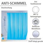 Rideau de douche anti moisissure , lavable en machine, antibact�rien, hydrofuge, ?illets m�tal, bas de ...