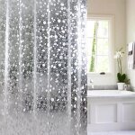 Rideau de douche anti moisissure, rideau de douche schage rapide, rideau de baignoire, rideau de douche ...