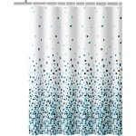 Rideau de douche bleu mosa�que anti - moisissure, r�sistant � la moisissure dimensions : 180 x 180 cm ...