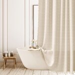 Rideau de douche à carreaux bohème - rideau de douche rustique en lin et polyester - petit rideau de ... Rideau de douche à carreaux bohème - rideau de douche rustique en lin et polyester - petit rideau de ...