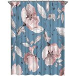 Rideaux de douche floraux pour salle de bain, fleurs rideau de douche d�finie tissu d'arri�re - plan ...