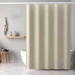 Rideau de douche imitation lin, rideau de s�paration salle de bain, 180200cm