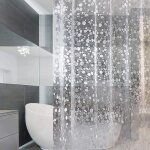 Rideau de douche, rideau de sparation tanche et anti - moisissure, rideau de douche mnage  schage ...