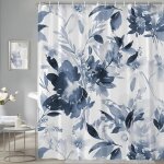 Rideau douche tissu polyester rideau de baignoire anti moisissure imperm�able lavable style c - 90x180cm ...