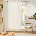 Rideau effet lin tiss� � passant cach�s 140x260cm  igor  - 140x260cm - ivoire