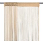 Alovez - rideau en fils 2 pcs 140 x 250 cm beige