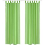 Rideau fin vert pomme 140x175 cm 2 pcs vidaxl Rideau fin vert pomme 140x175 cm 2 pcs vidaxl