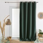 Rideau en flanelle vert sapin 140x260 cm Rideau en flanelle vert sapin 140x260 cm