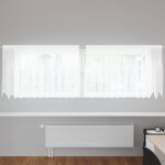 Rideaux avec des rideaux floral blanc polyester
