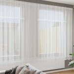 Rideaux avec des rideaux floral blanc polyester vidaxl