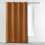Rideau � ?illets 140 x 260 cm en microfibre unie ? absolu camel