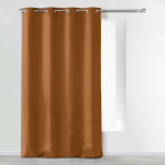 Rideau � ?illets 140 x 260 cm en microfibre unie ? absolu camel