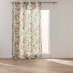 Rideau � ?illets effet lin 98% polyester ? hailey ? broderie ? certifi� oeko - tex - 140 x 280 cm