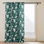 Rideau � ?illets grande hauteur 140 x 280 cm ? polyester imprim� m�tallis� elsa ?